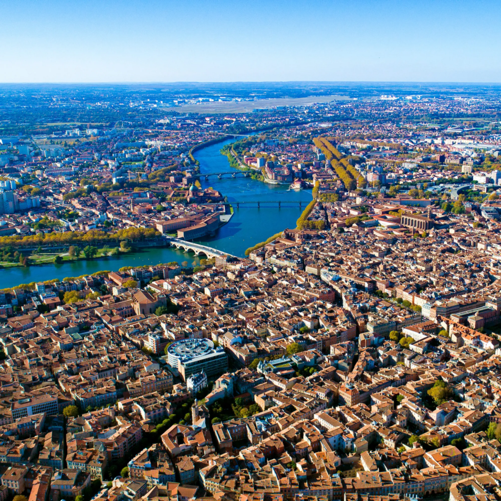 Vue de la ville de Toulouse