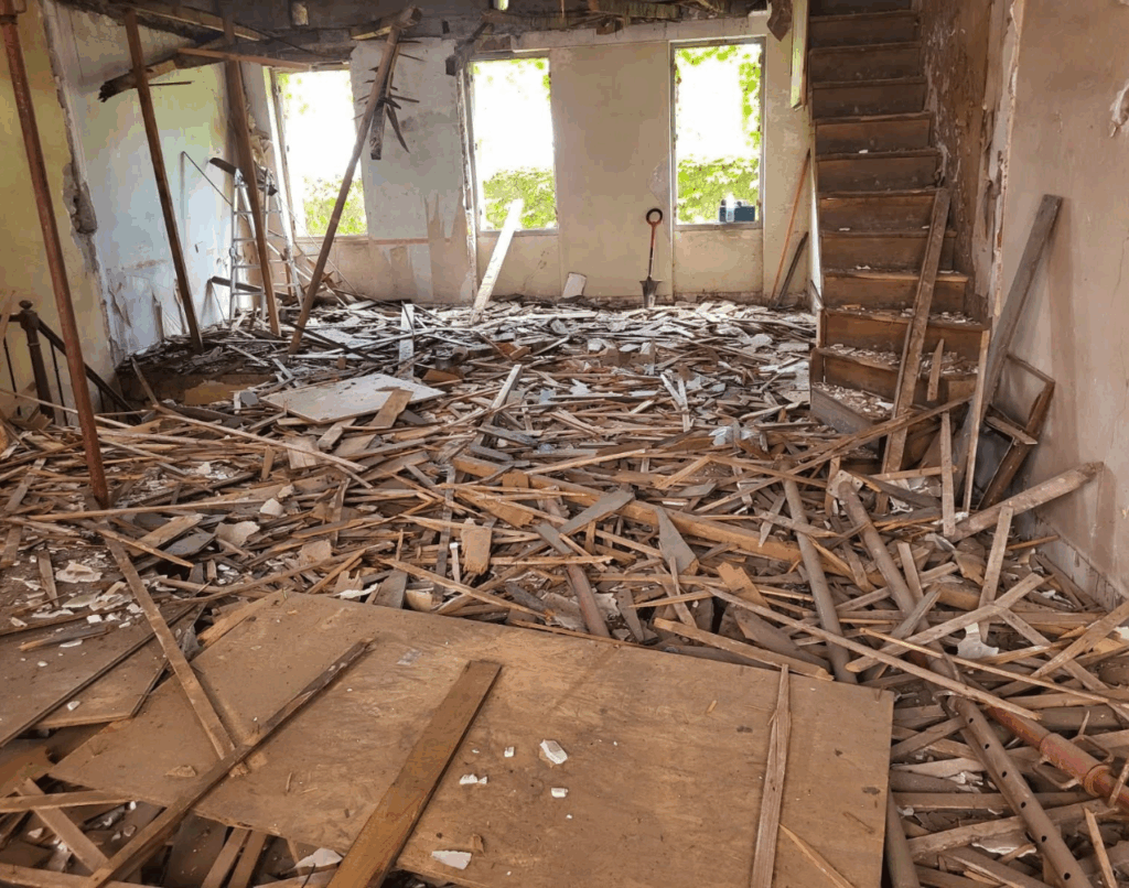 Chantier Polato Constructions dans l'immeuble rue Saint-Lazare à Toulouse
